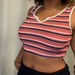 Striped Halter Top